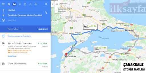 istanbuldan çanakkale ye kac km-1