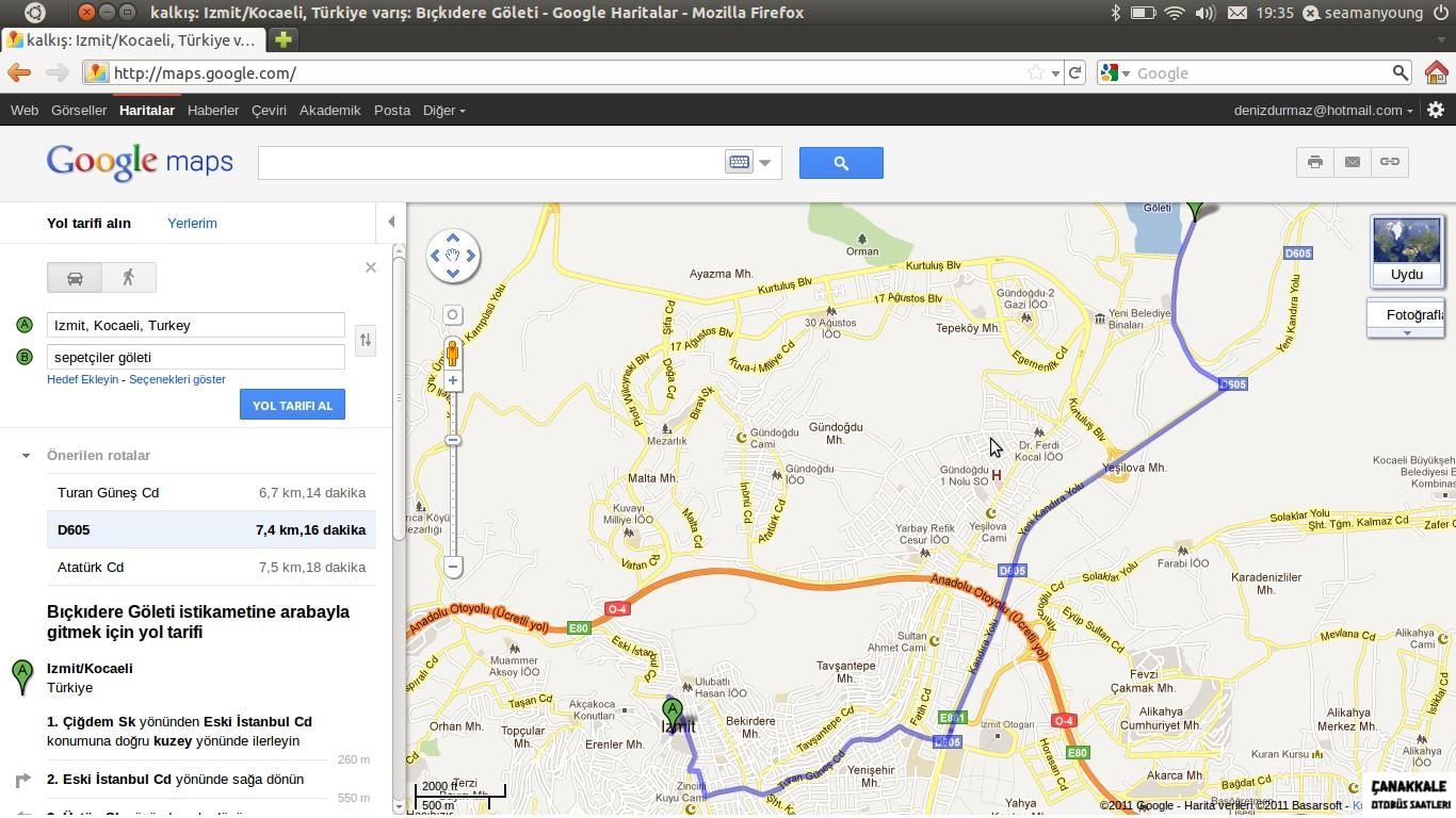 kocaeli’den çanakkale kaç km-2