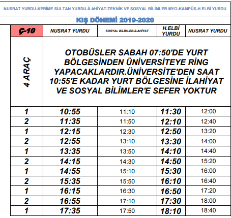 ç10haftaiçi